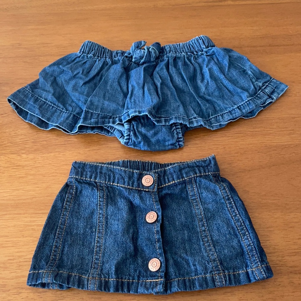 Denim Skirts NB & 0-3 months
